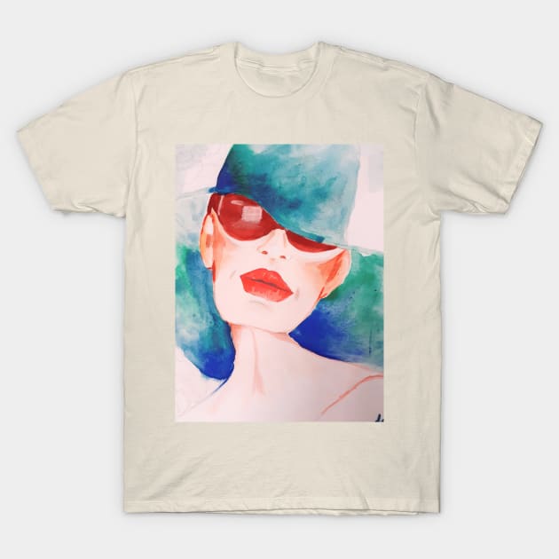 Mysterious Woman 02 T-Shirt by Maltez